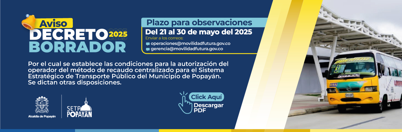 Decreto Borrador Operador Recaudo Sistema Estretegico Servicio Publico